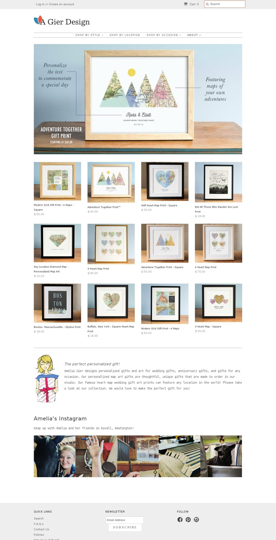 a-gier.com — Shopify storefront screenshot
