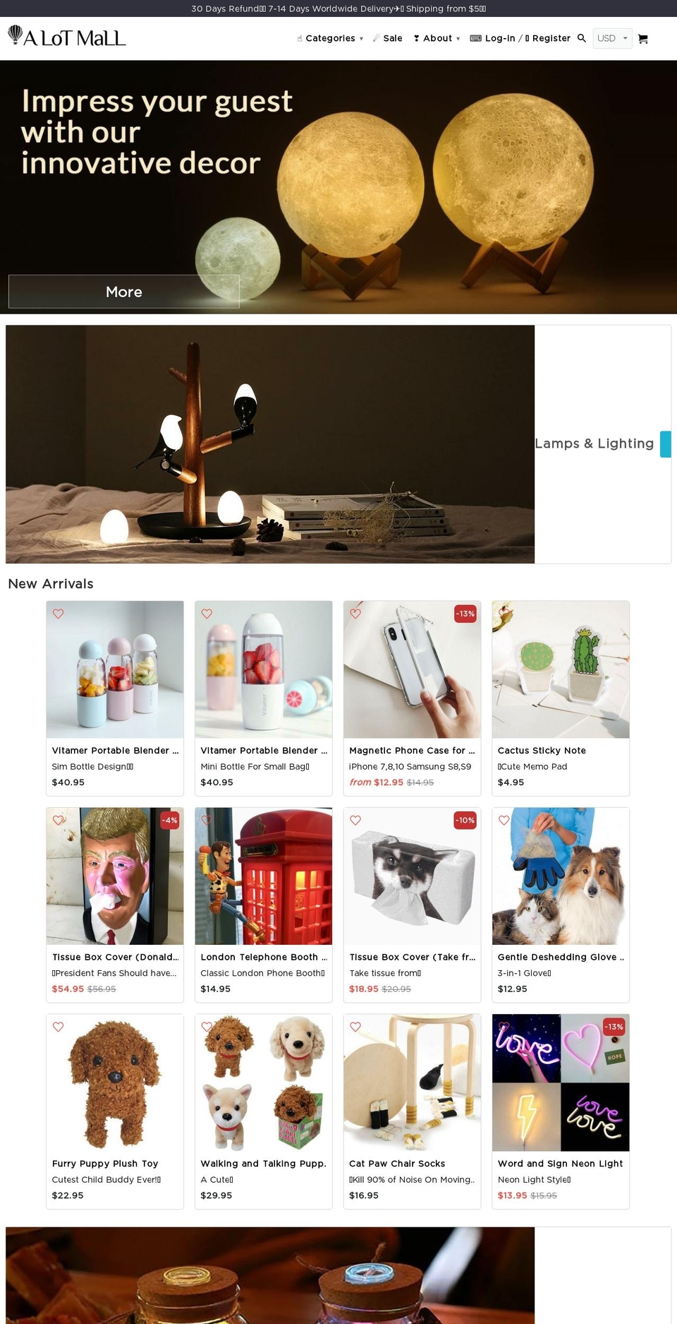 a-lot-mall.myshopify.com shopify website screenshot