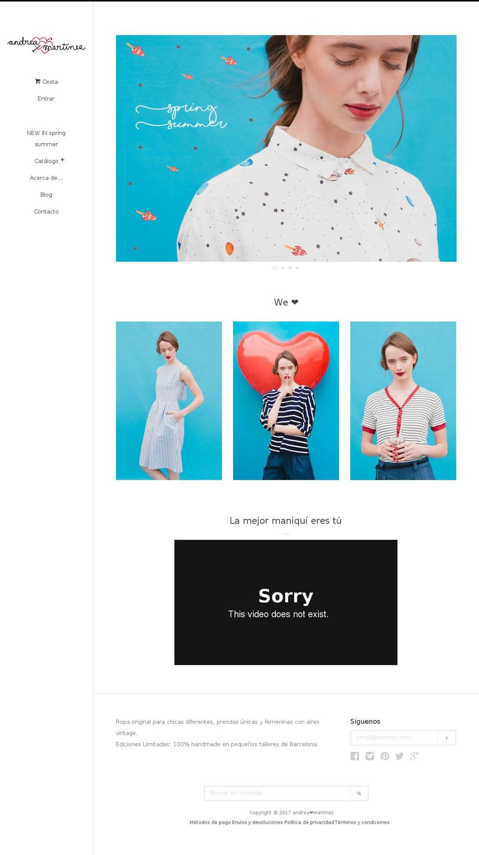 a-martinez.com shopify website screenshot