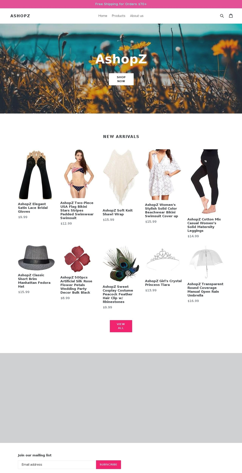 a-shop-z.com — Shopify storefront screenshot