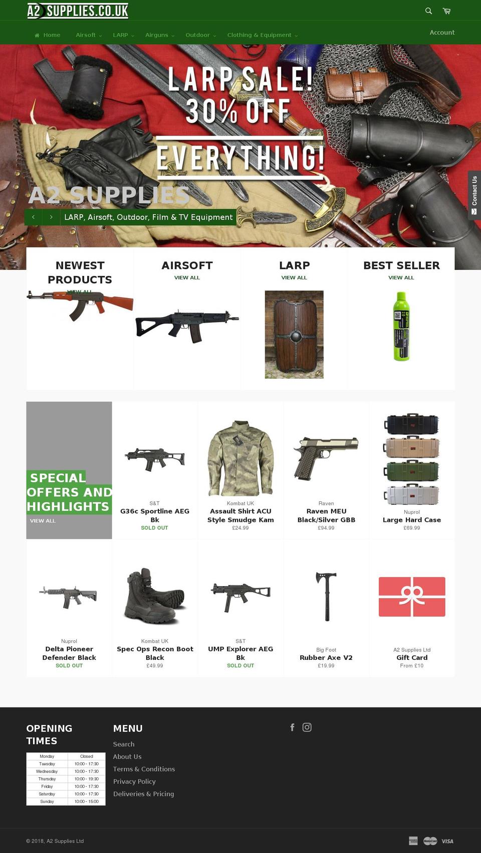 a2supplies.info shopify website screenshot