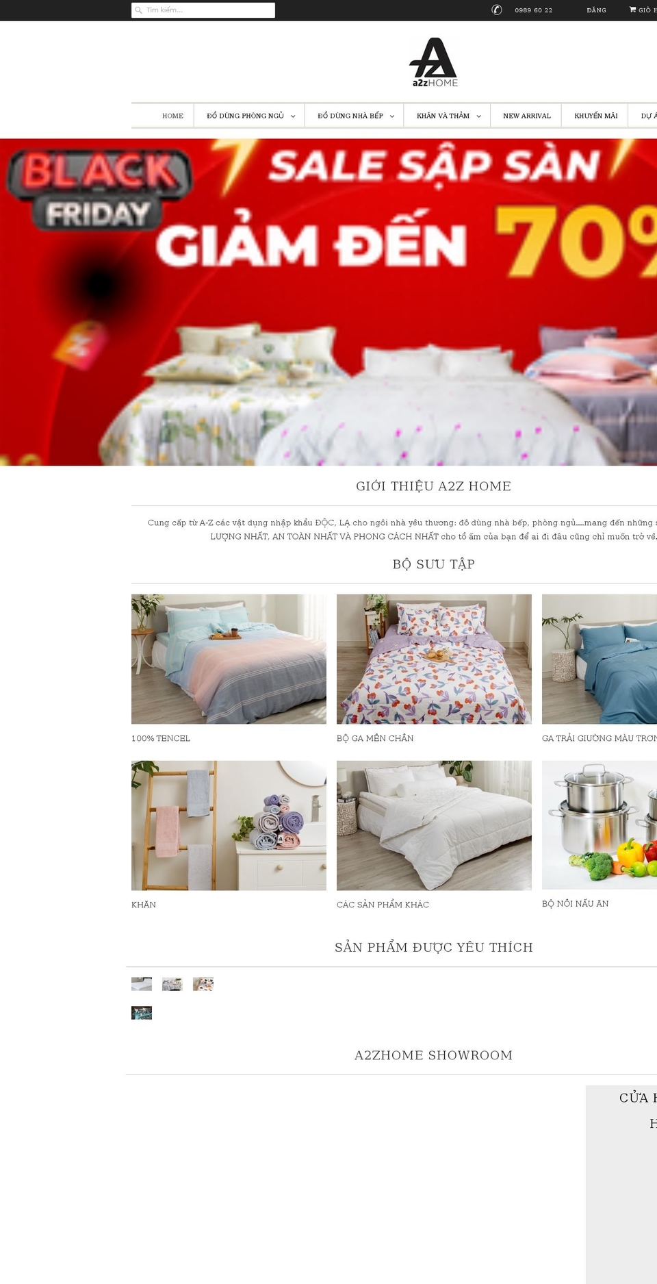 a2z-home.vn shopify website screenshot