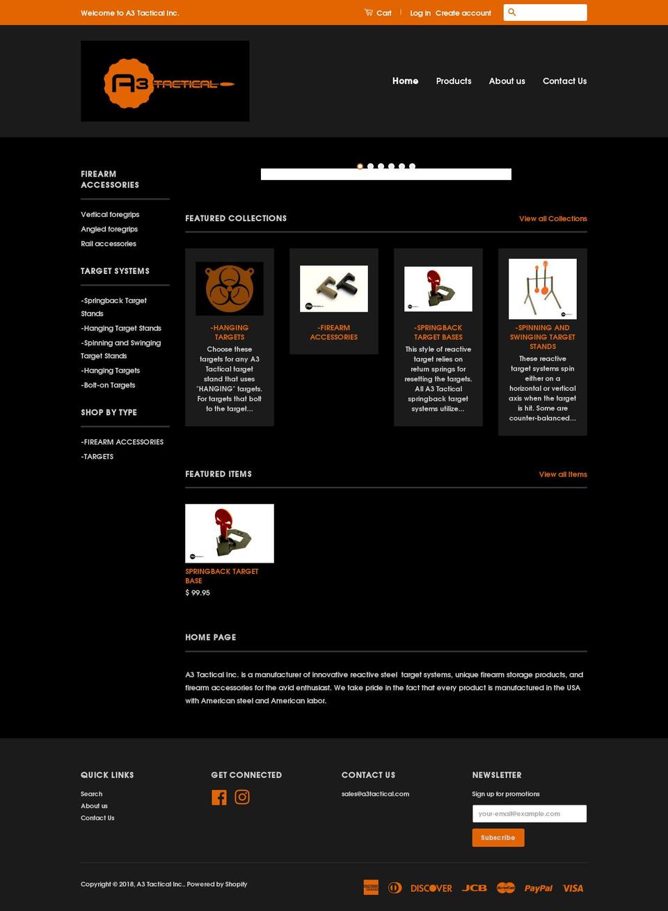 a3tactical.com — Shopify storefront screenshot