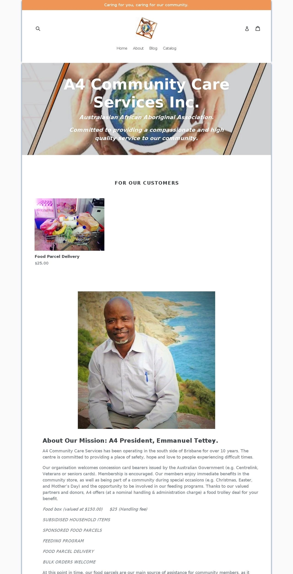 a4ccs.com — Shopify storefront screenshot