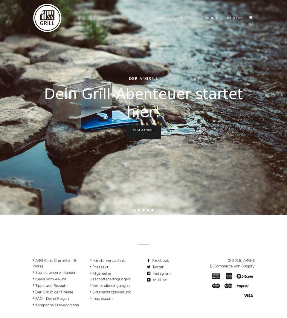 a4grill-shop.de shopify website screenshot