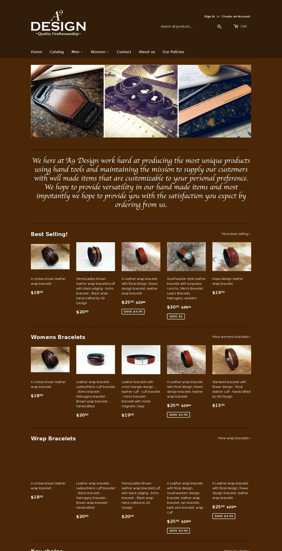 a9designshop.com — Shopify storefront screenshot