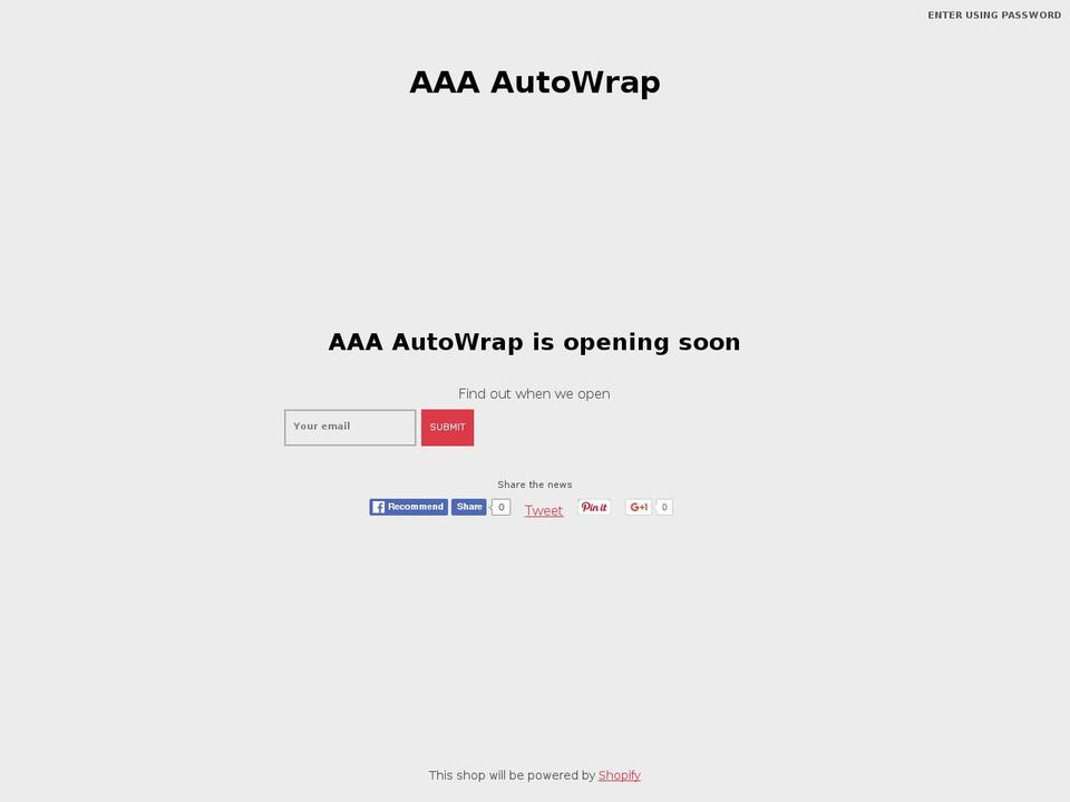 aaaautowrap.com shopify website screenshot