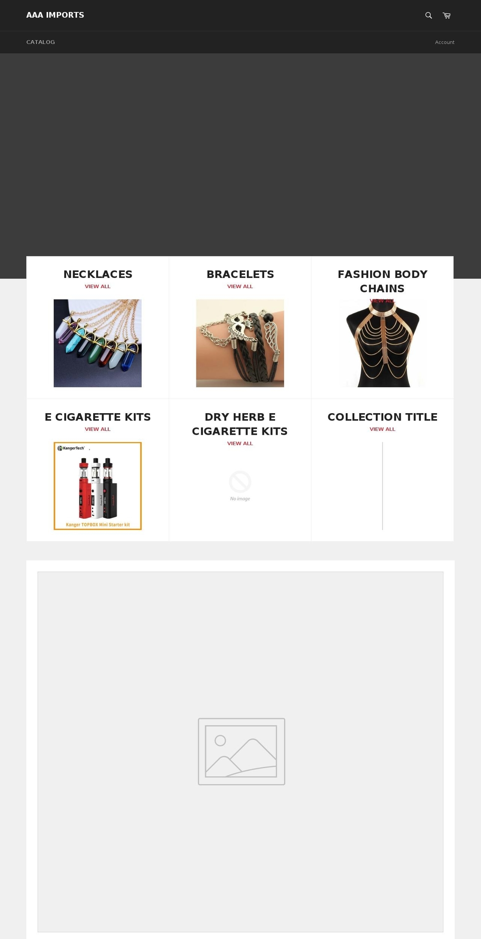 aaaimports.net shopify website screenshot