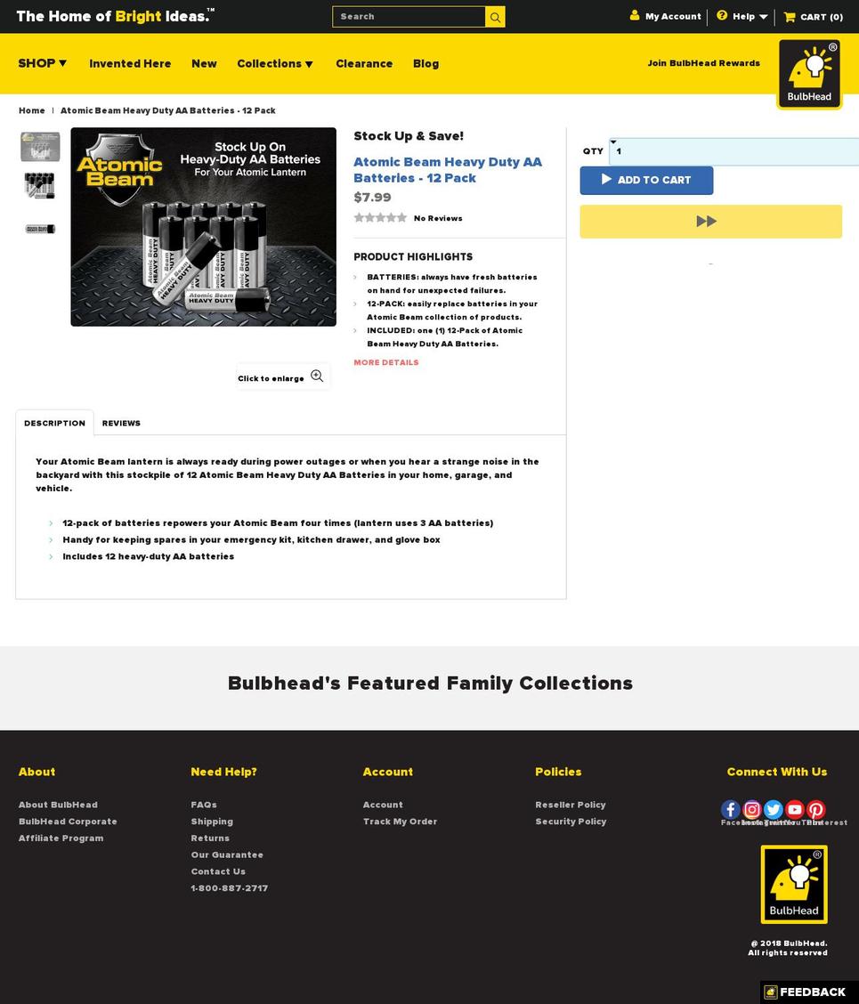 aabatterypack.com — Shopify storefront screenshot