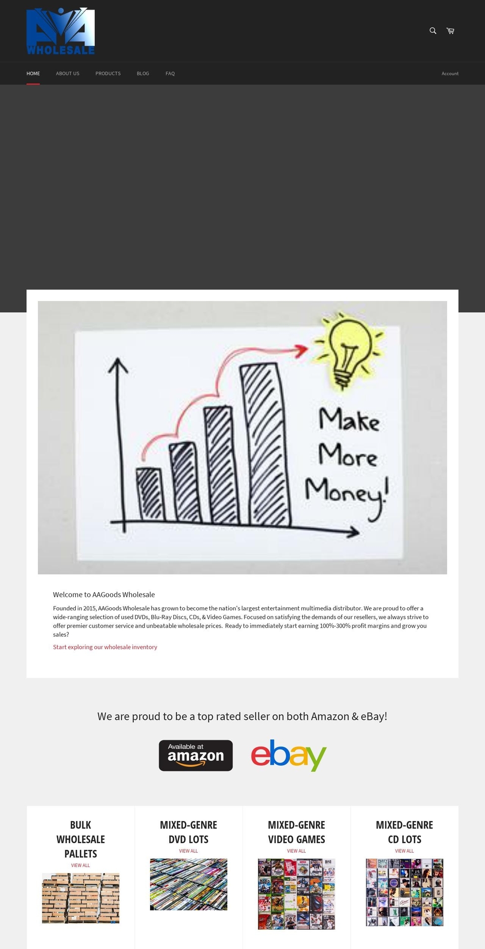 aagws.com — Shopify storefront screenshot