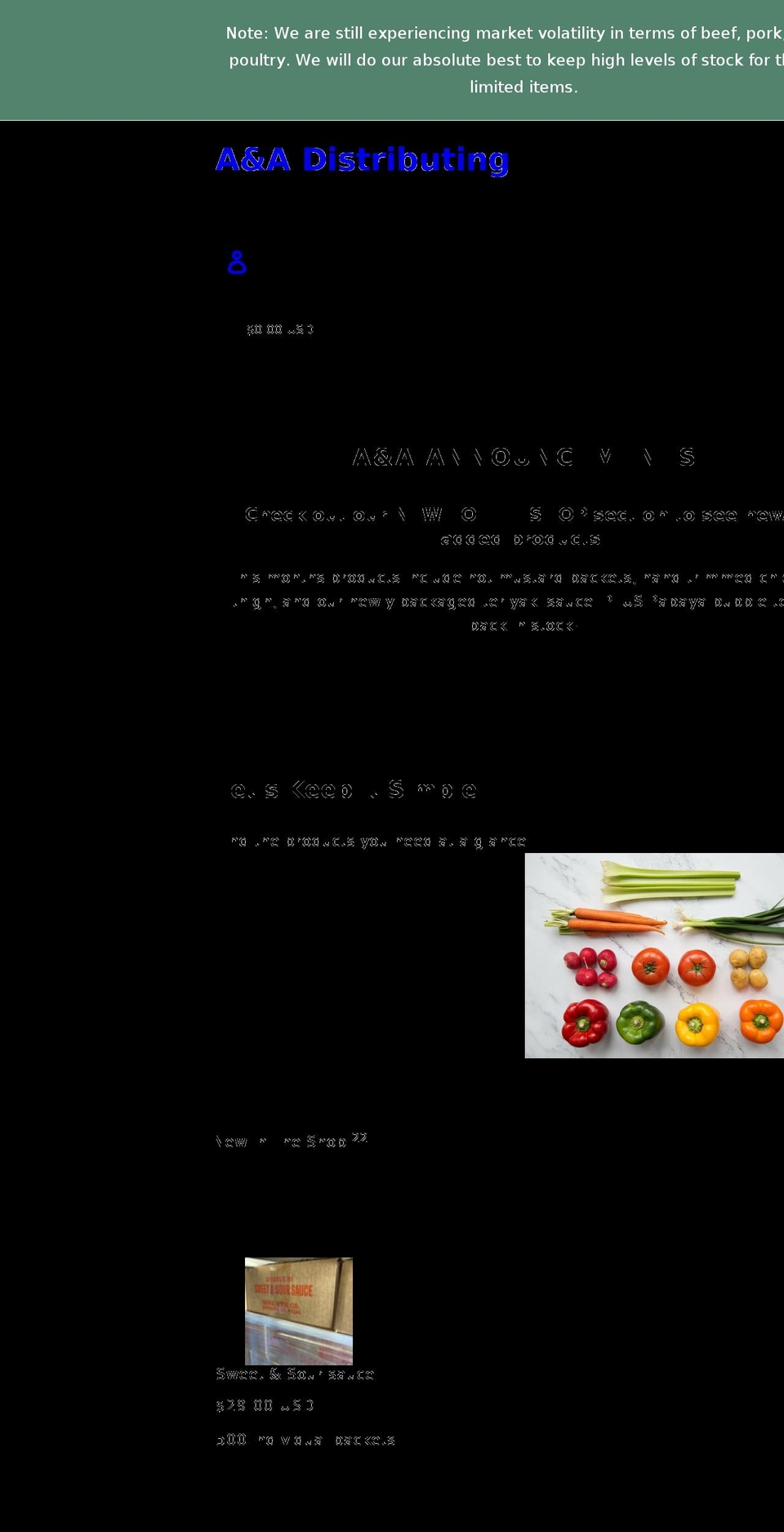 aahappydistributing.com shopify website screenshot