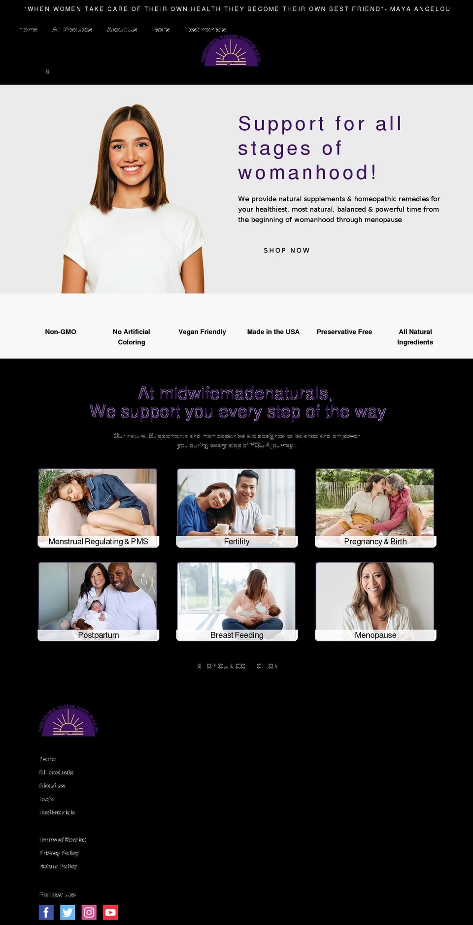 aaliyahsgarden.com shopify website screenshot