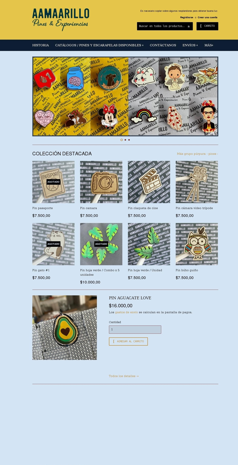 aamaarillo.com shopify website screenshot