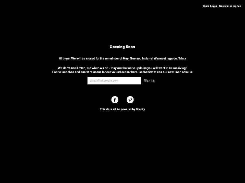 aandrfabrics.com shopify website screenshot