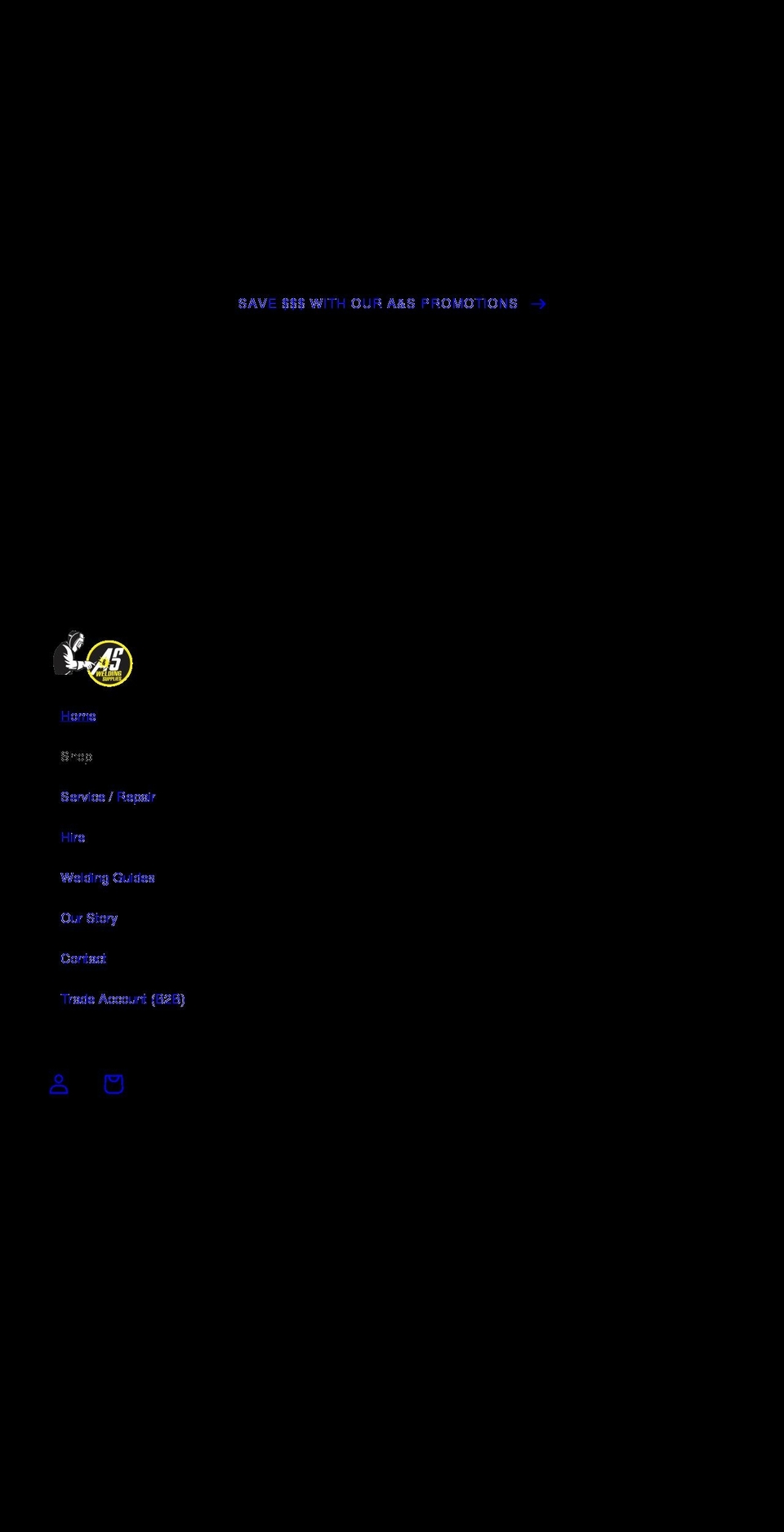AUS Shopify theme site example aandswelding.com.au