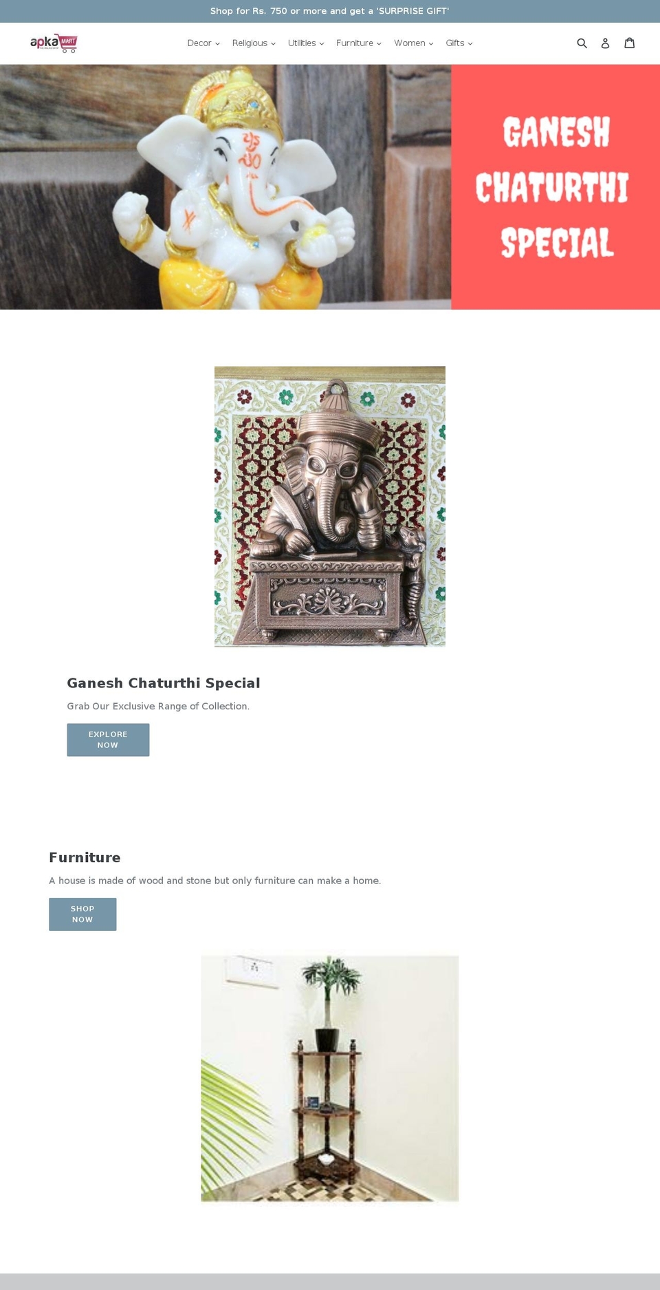 aapkamart.net shopify website screenshot