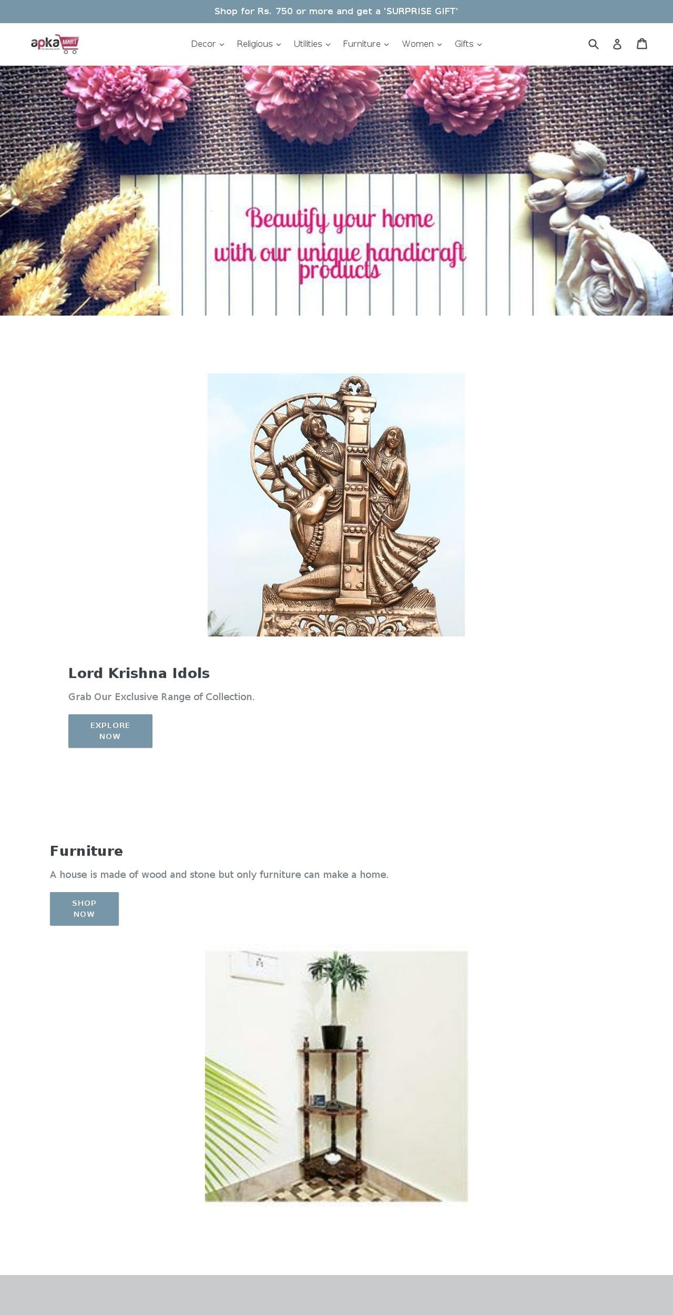 aapkamart.org shopify website screenshot