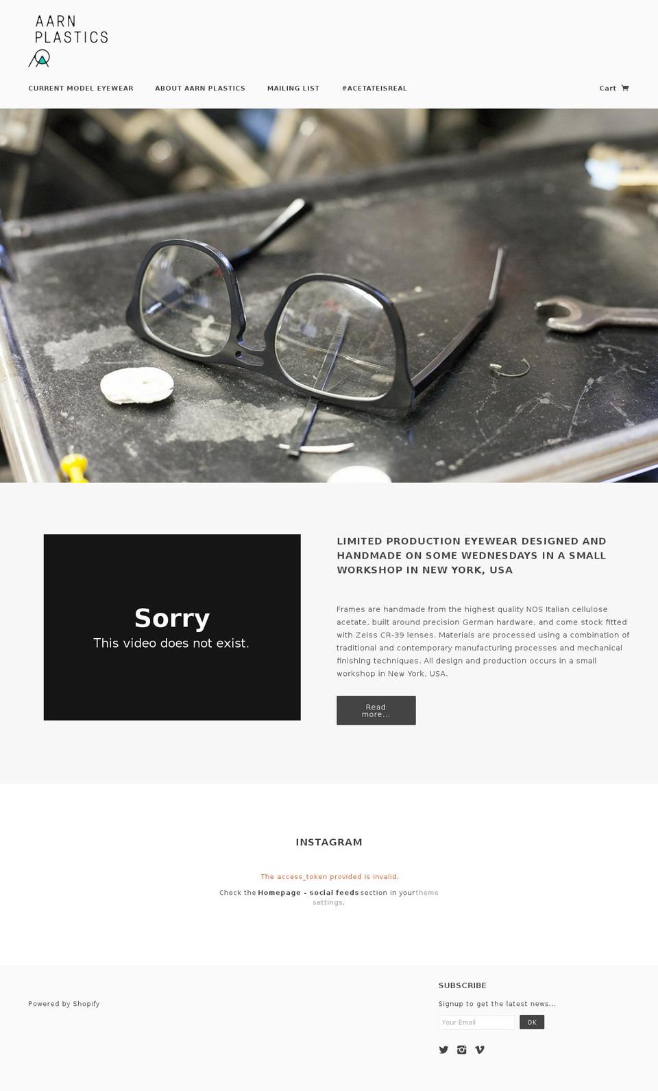 aarnplastics.com shopify website screenshot