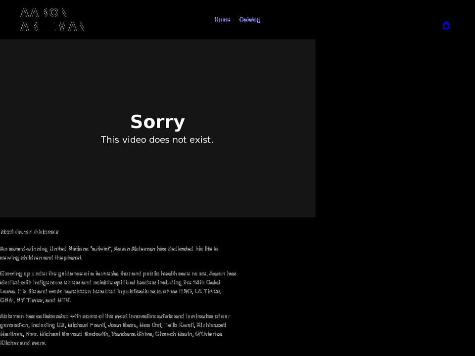aaron-ableman.myshopify.com shopify website screenshot
