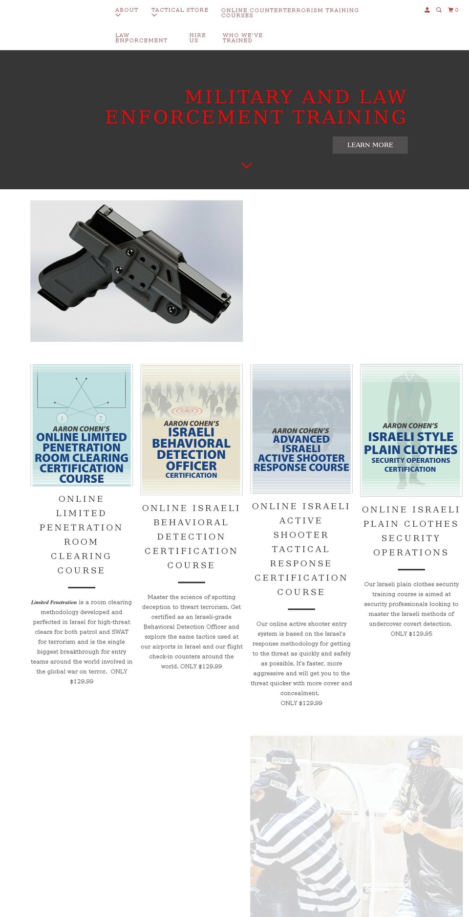 aaroncohensecurity.com shopify website screenshot