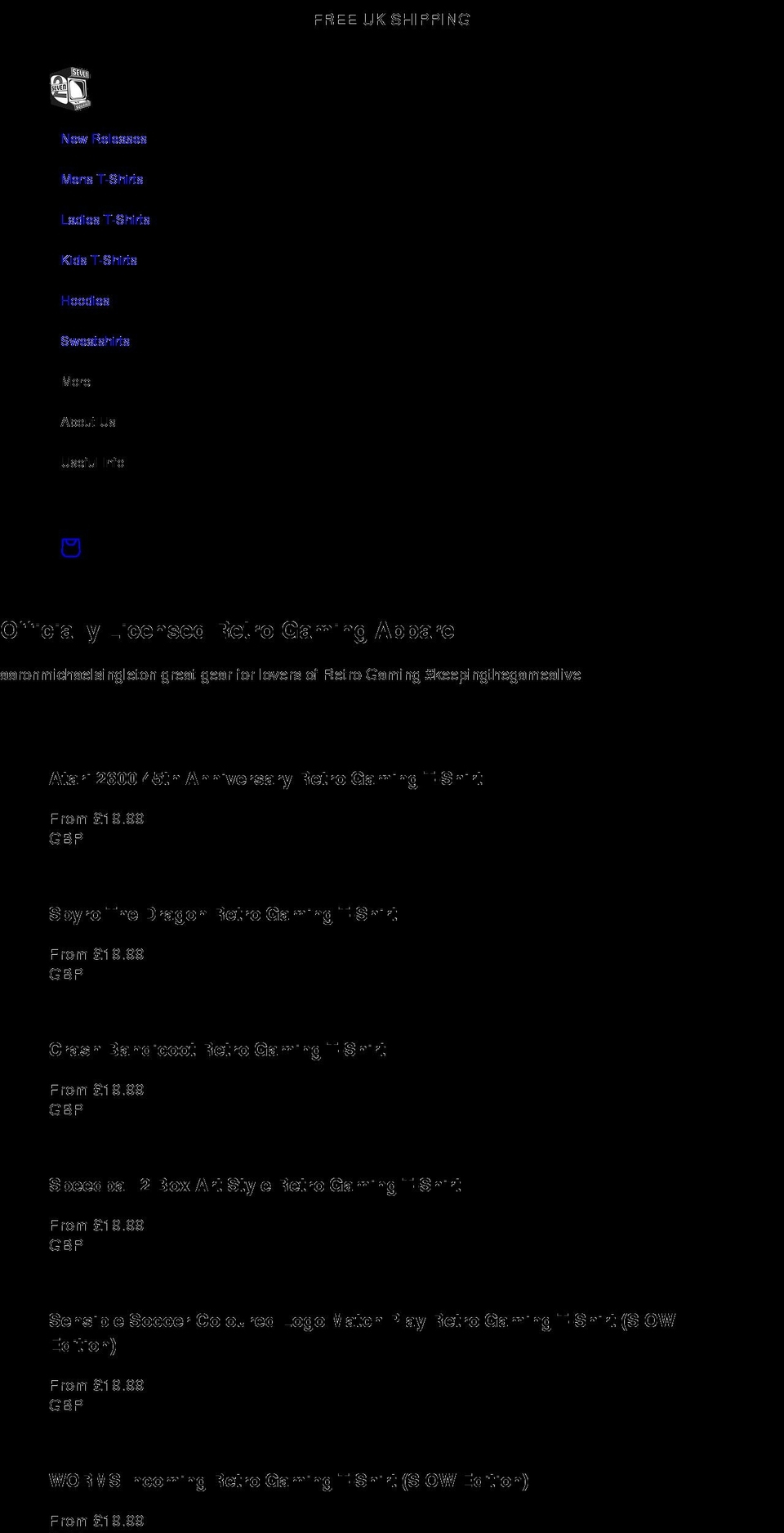 aaronmichaelsingleton.com shopify website screenshot