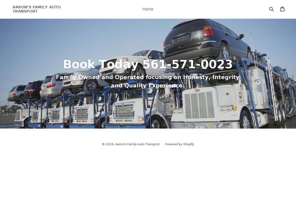 aaronstransport.com — Shopify storefront screenshot