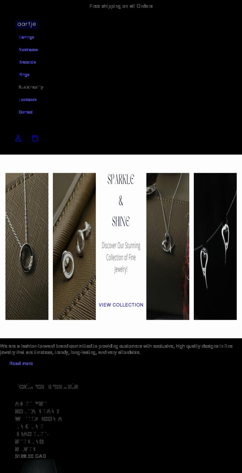 aartje.com shopify website screenshot