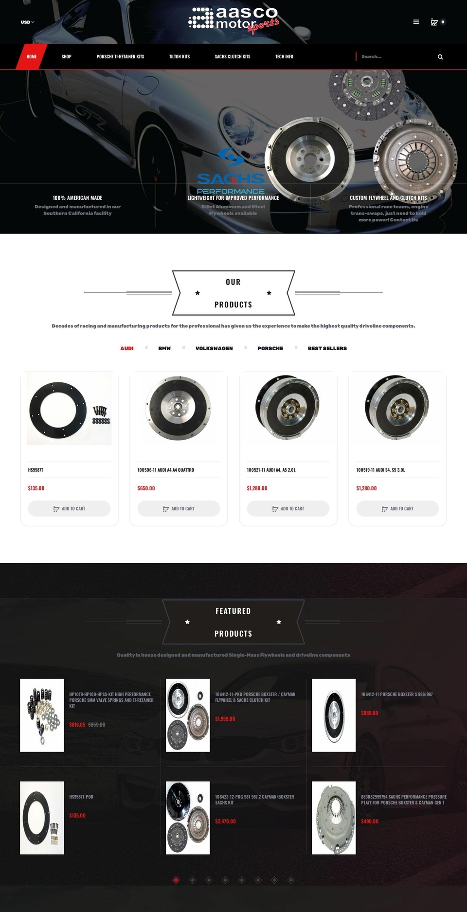 Sports Shopify theme site example aascomotorsports.com