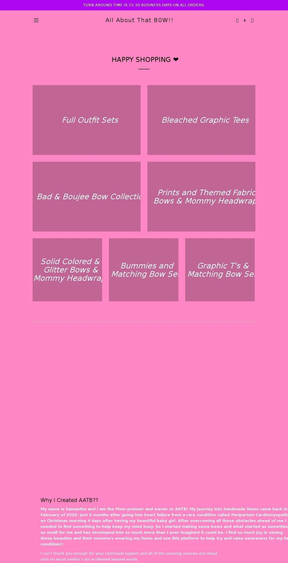 aatbow.com shopify website screenshot