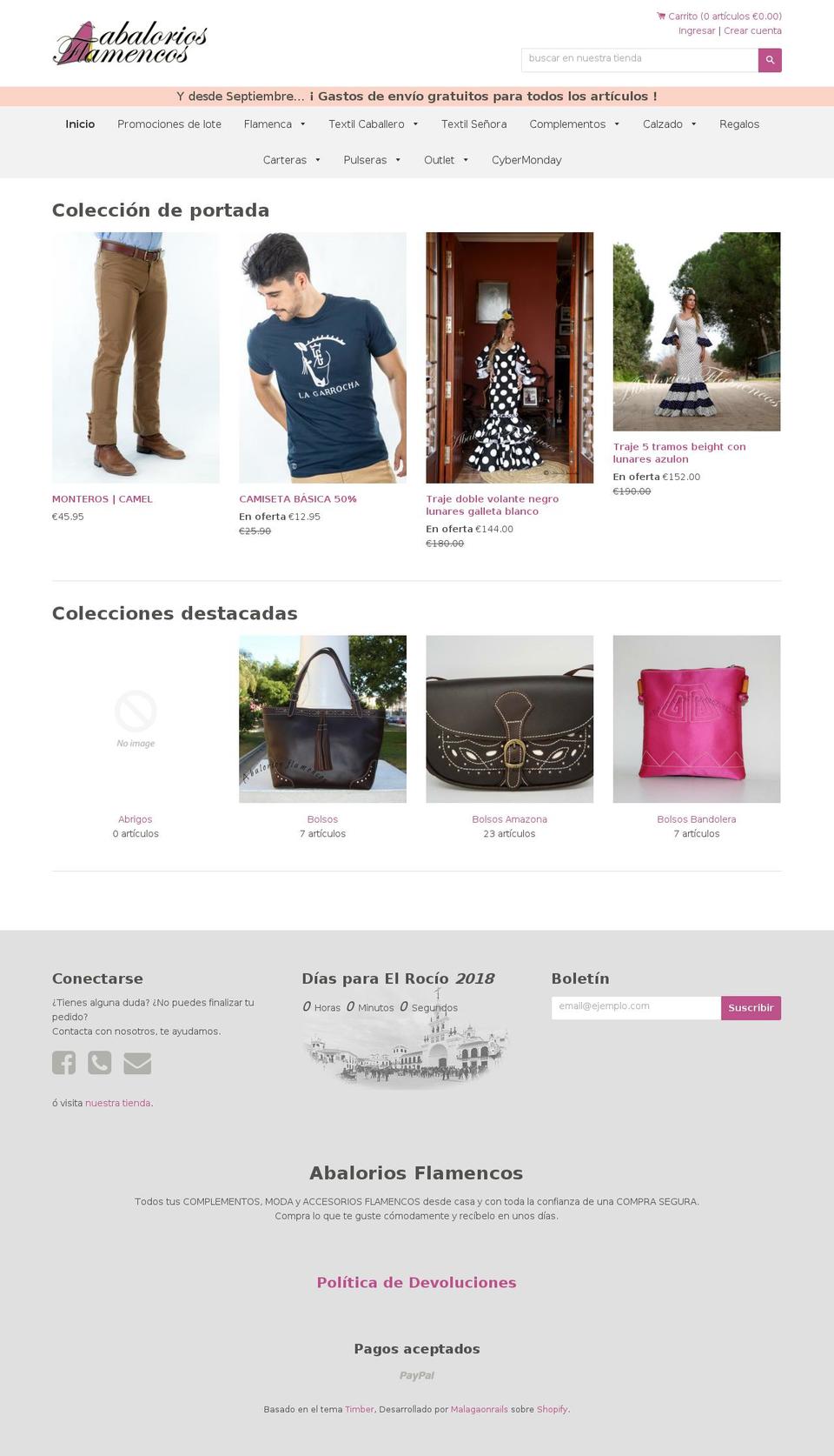 abaloriosflamencos-v0 Shopify theme site example abaloriosflamenco.com