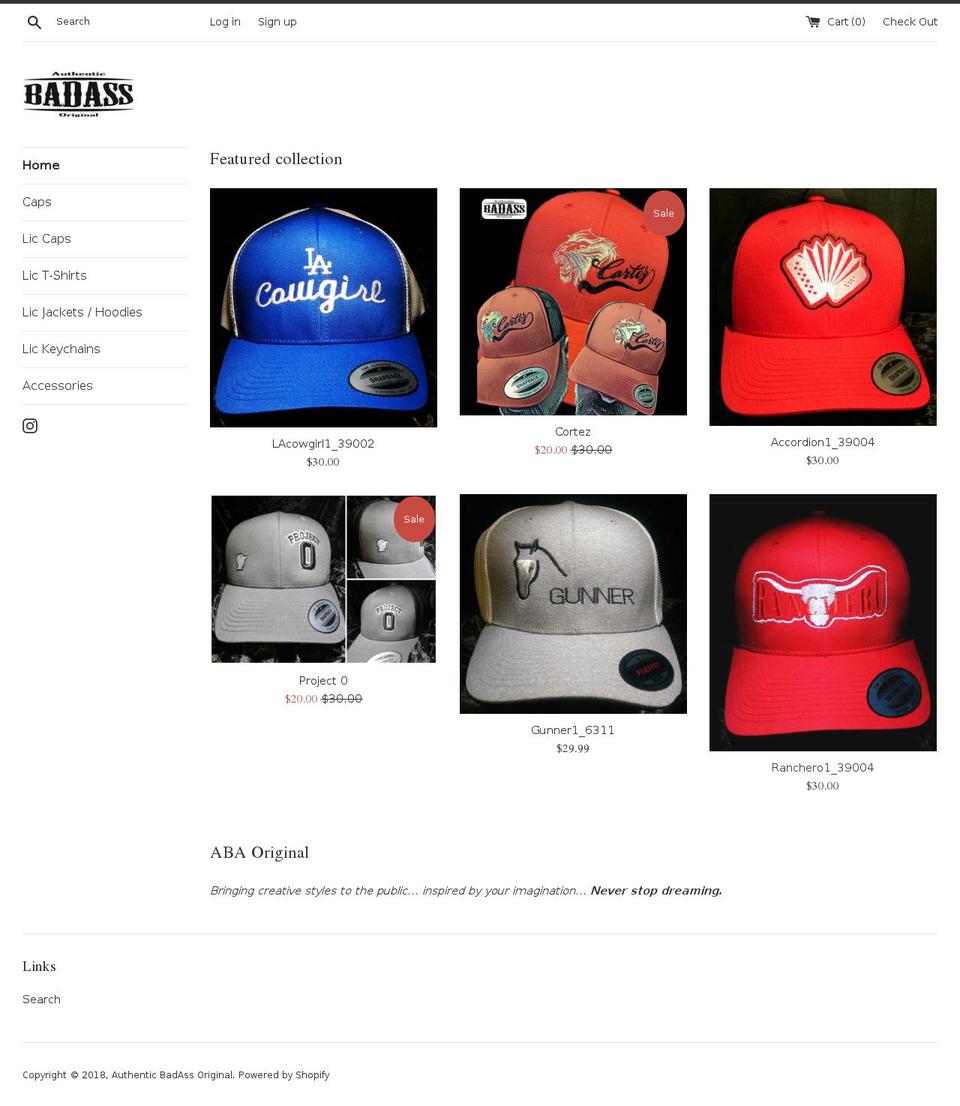 abaoriginal.com — Shopify storefront screenshot