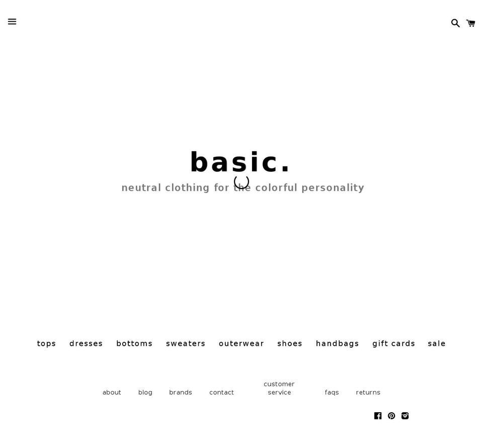 abasicshop.com shopify website screenshot