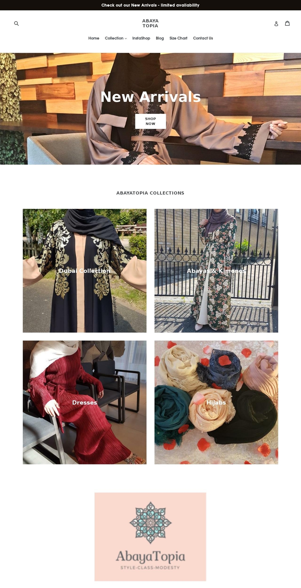 abayatopia.com — Shopify storefront screenshot