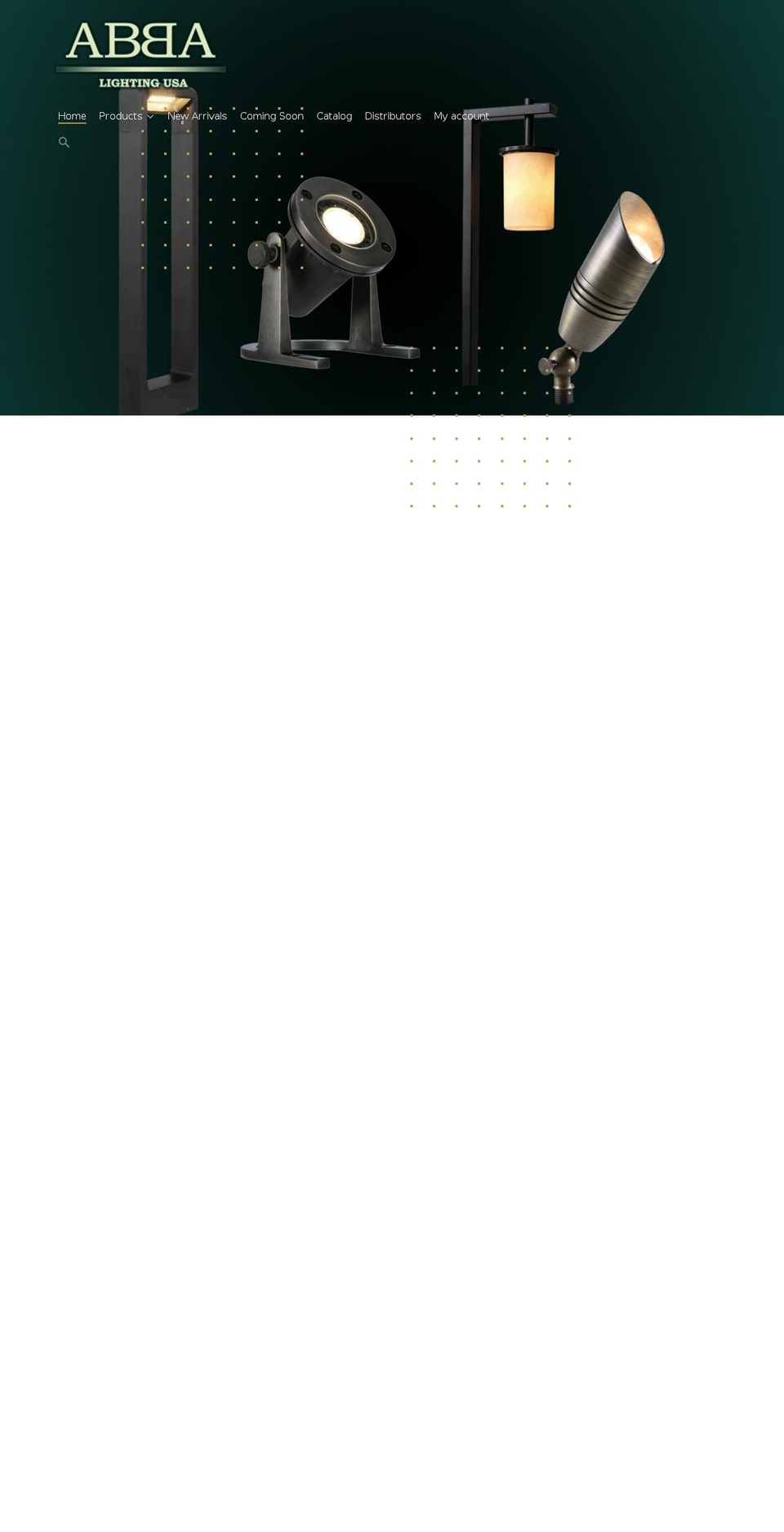abbalightingusa.com — Shopify storefront screenshot