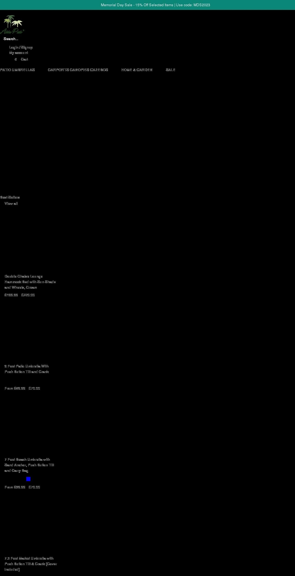 abbapatio.com shopify website screenshot