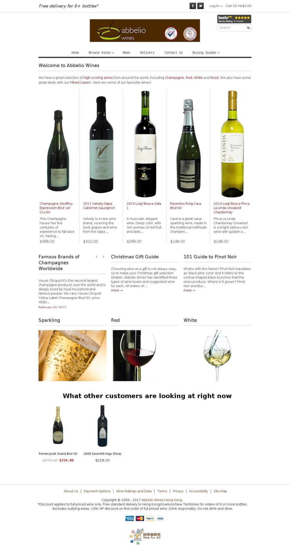 abbelio-wines.com shopify website screenshot