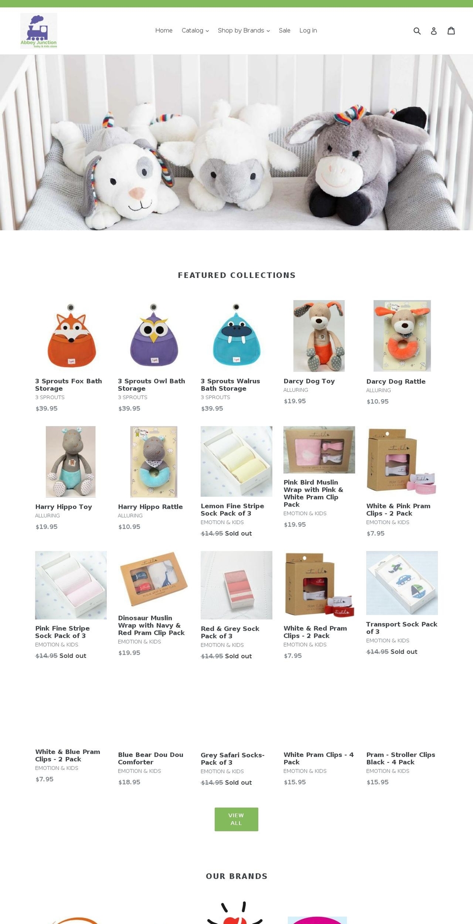 abbeyjunction.com — Shopify storefront screenshot