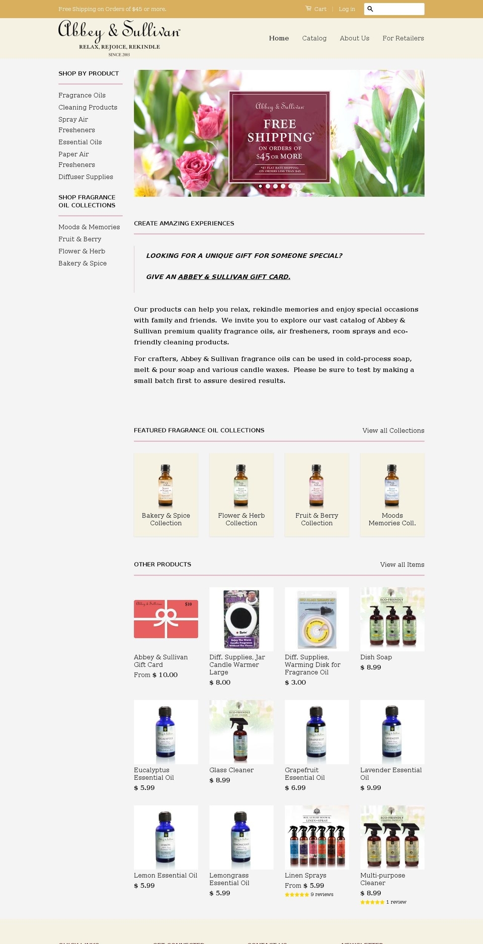 Whisk Shopify theme site example abbeysullivan.com