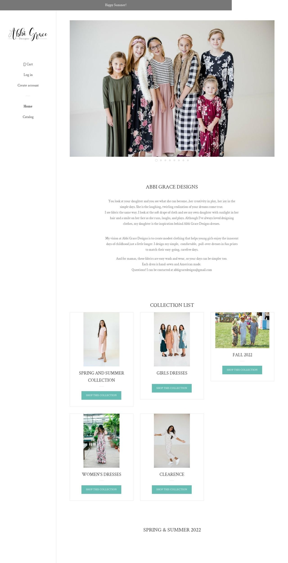 abbigracedesign.com shopify website screenshot