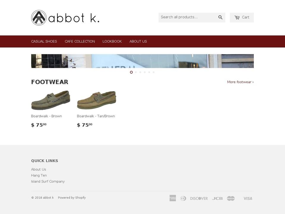 abbotk.com shopify website screenshot