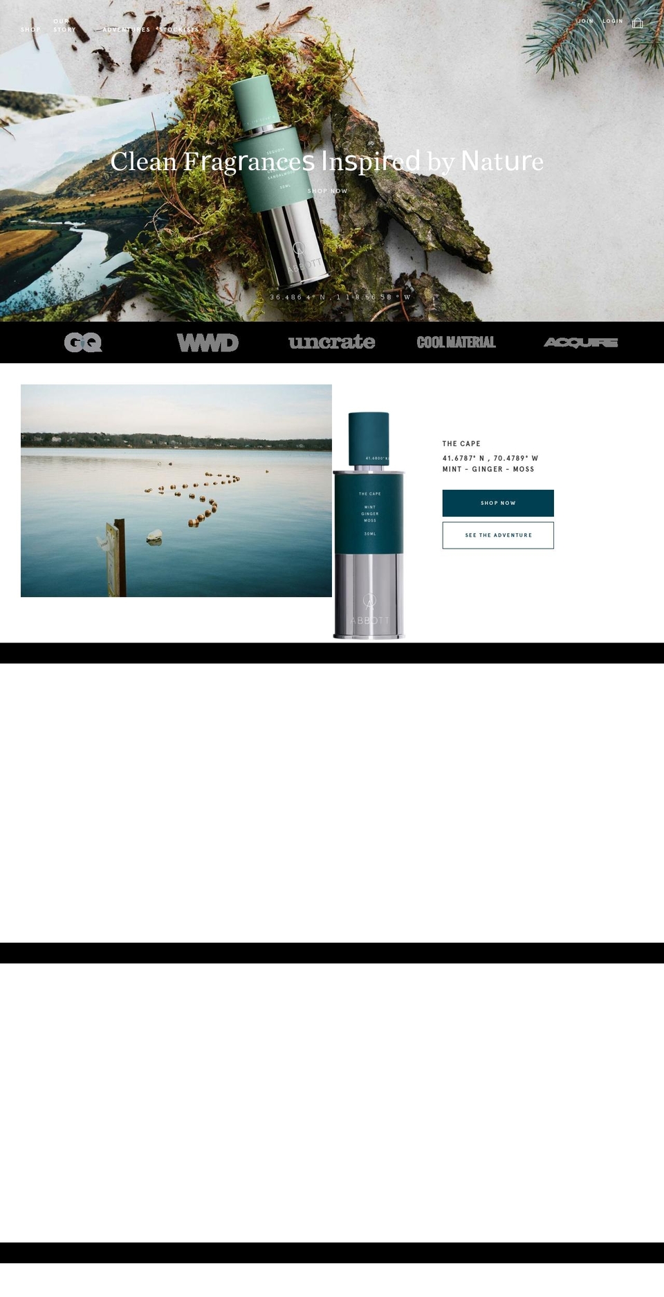 abbottcologne.com — Shopify storefront screenshot