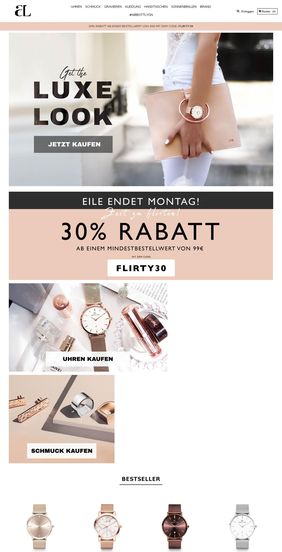 Live - Monogram - Checkout Update Shopify theme site example abbottlyon.de