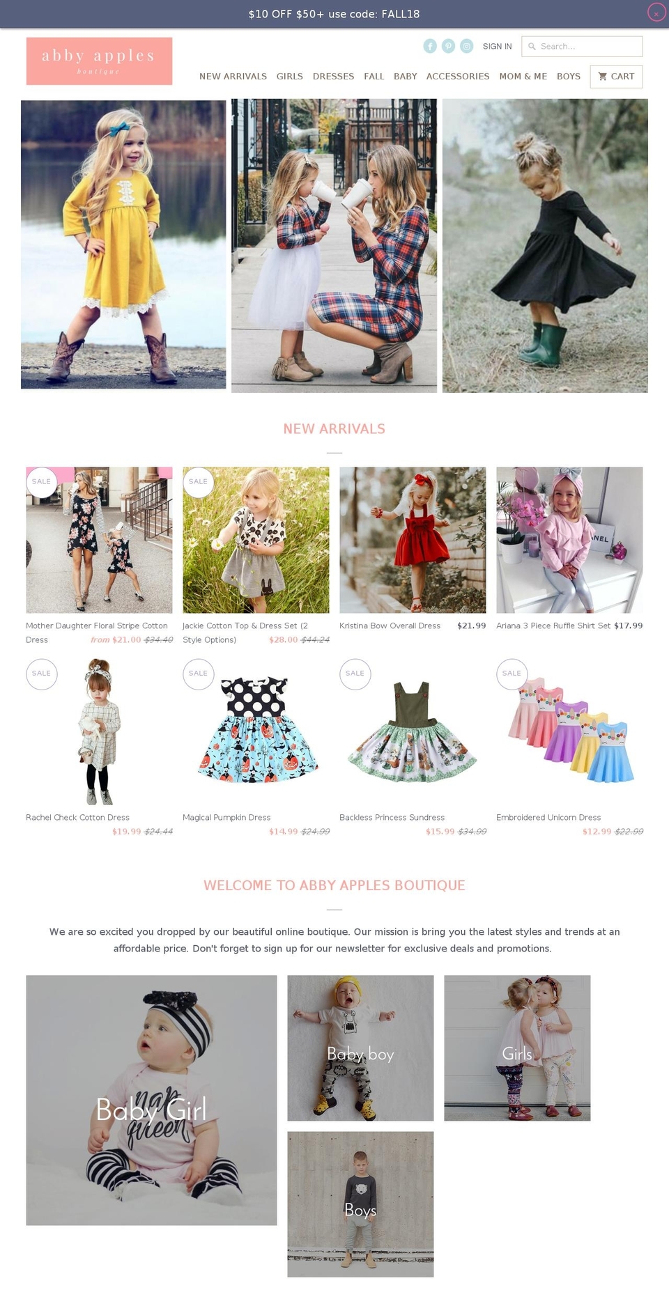 abbyapples.com — Shopify storefront screenshot