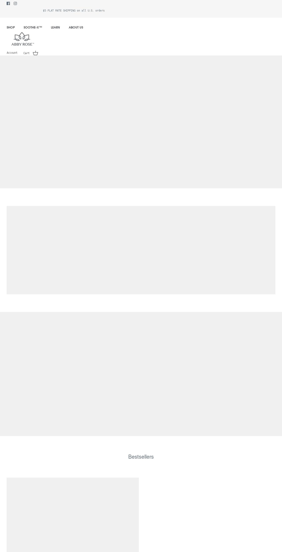 abbyroseskincare.com shopify website screenshot