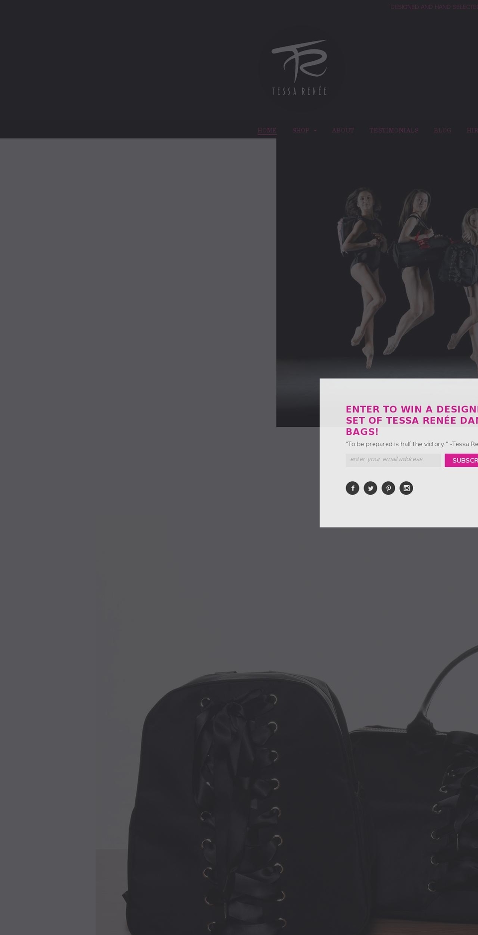 abbyultimatedancecompetition.com shopify website screenshot