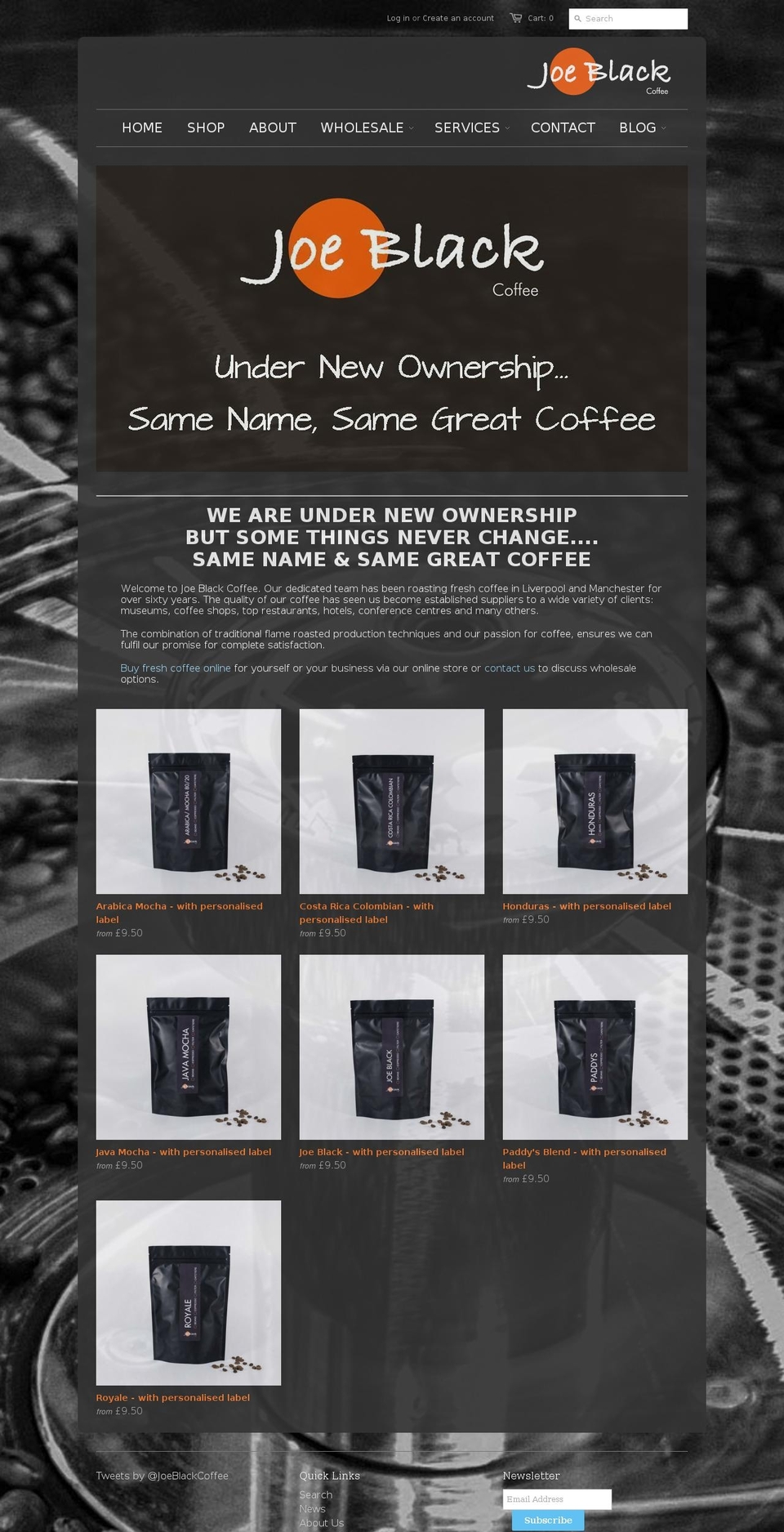 Joe Black (Minimal) Shopify theme site example abccoffeeroastersltd.com