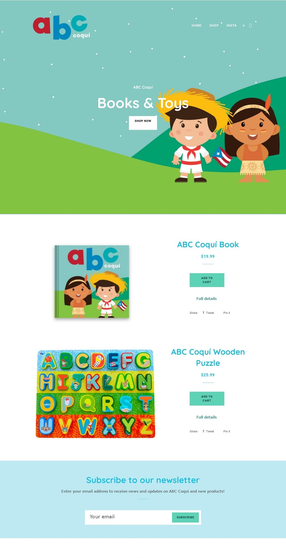 abccoqui.com shopify website screenshot