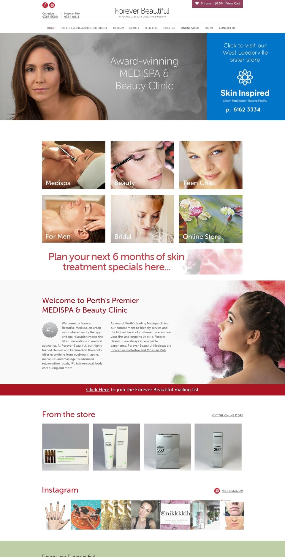 abcmedispa.com.au shopify website screenshot