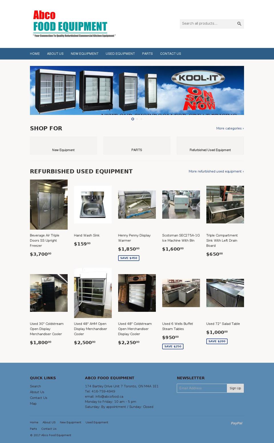 abcofood.com shopify website screenshot