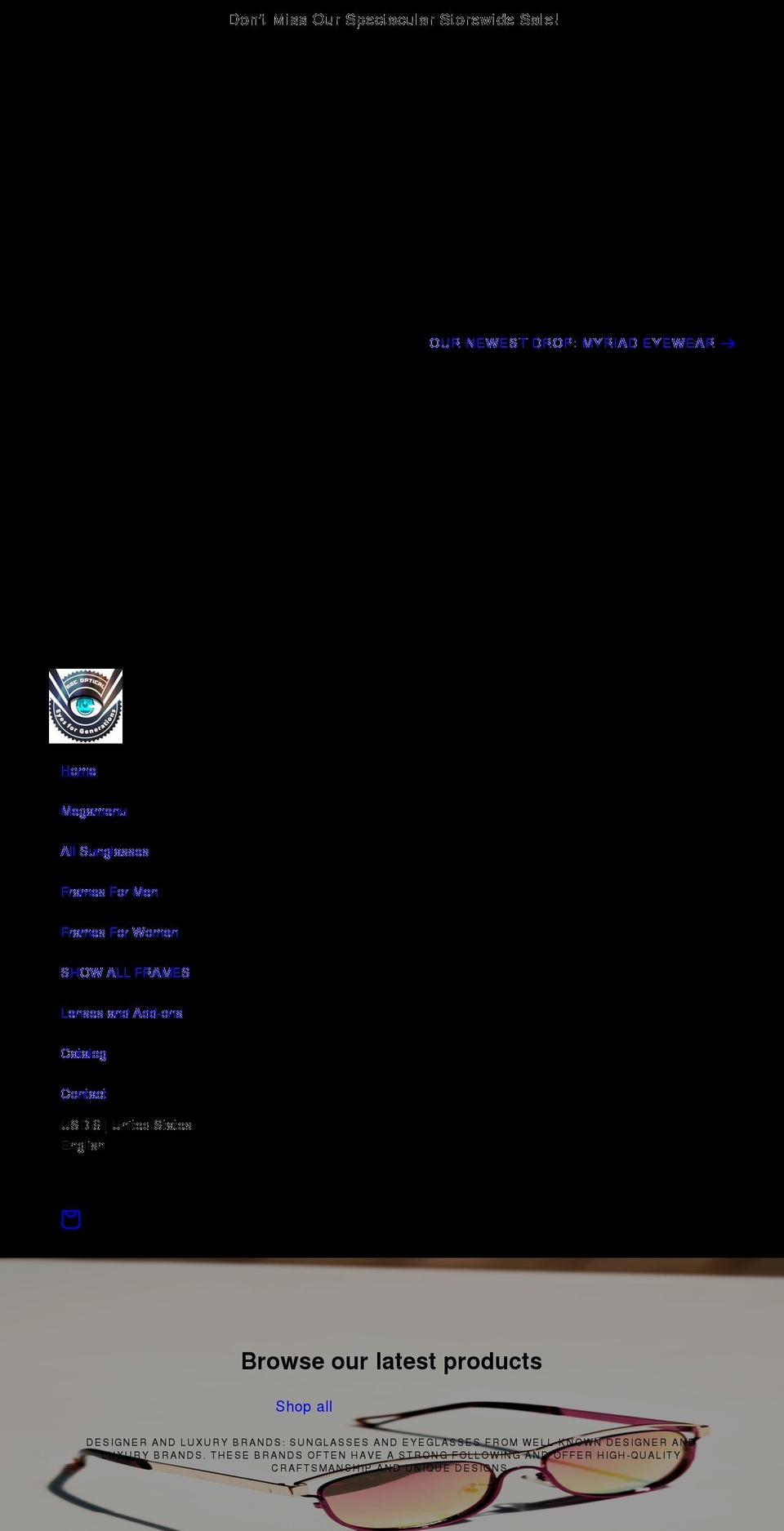 abcoptic.com shopify website screenshot